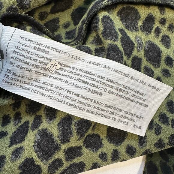 Abercrombie & Fitch Wrap Skirt Leopard Print Small - Picture 8 of 9